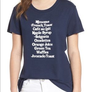 Sub_Urban Riot Brunch List Graphic Tee Navy Blue